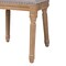 Baxton Studio Estelle Rustic French Country Weathered Oak Beige Fabric Button-tufted Upholstered Dining Chair 120-6672 - alternate 4